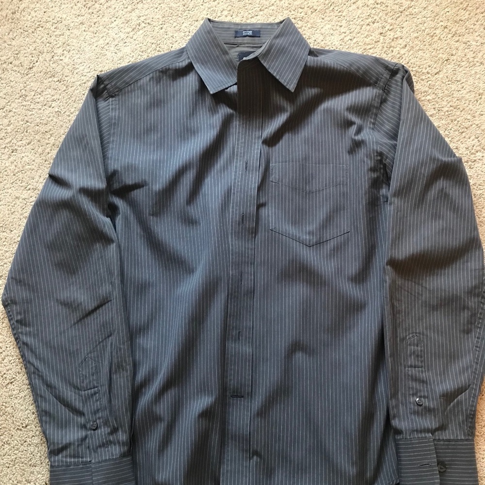 GAP Fitted Shirt (M) Pin Stripe